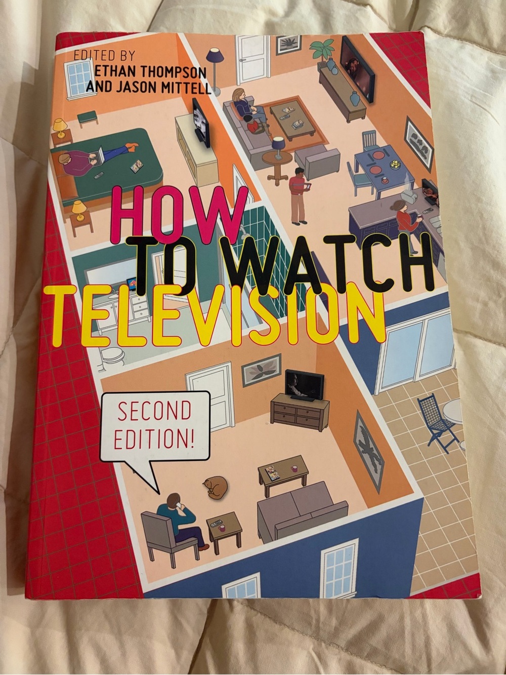 How to Watch Television - Illustrated Second Edition (Pink, Yellow, Blue Cover)